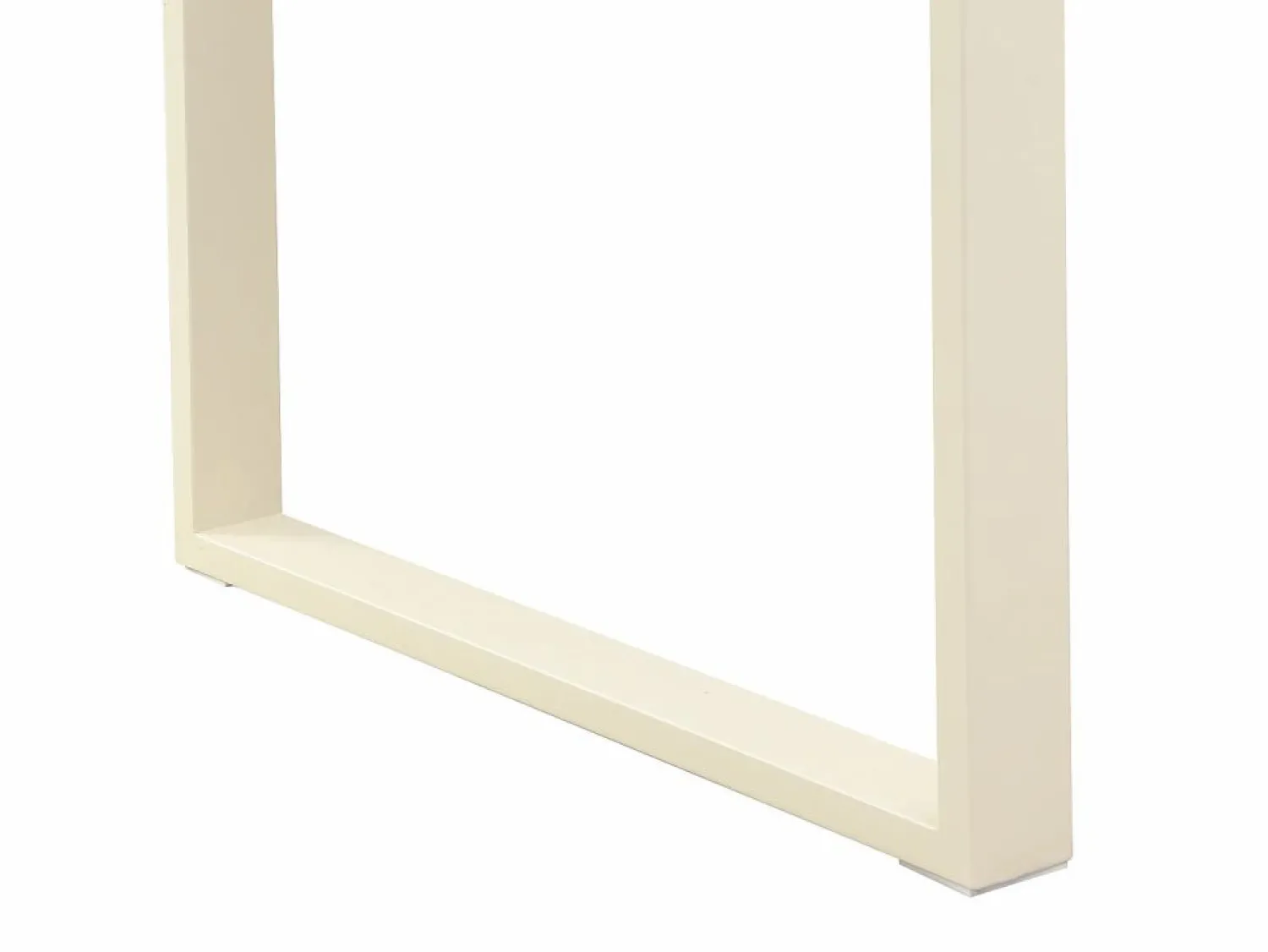 Vente-unique Mesa esquinera con almacenamiento en MDF beige y natural - LONAMI