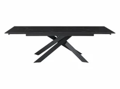 Outlet Mesa extensible - Cerámica, vidrio templado y metal - Efecto mármol - COREMA Mesa Extensible