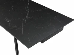 Outlet Mesa extensible - Cerámica, vidrio templado y metal - Efecto mármol - COREMA Mesa Extensible