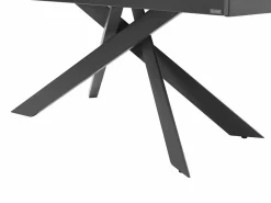Maison Céphy Mesa extensible de cerámica y metal - Mármol blanco y antracita - COREMA de MORABITO
