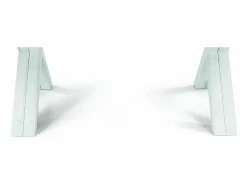 Mesa extensible de madera blanca 180x100 cm - 480x100 cm - GALLIPOLI