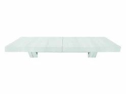 Mesa extensible de madera blanca 180x100 cm - 480x100 cm - GALLIPOLI