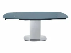 Vente-unique Mesa extensible TALICIA - Cristal templado y metal -