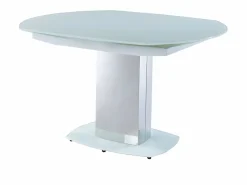 Hot Mesa extensible TALICIA - Cristal templado y metal - Mesa Extensible|Mesa De Comedor