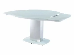 Hot Mesa extensible TALICIA - Cristal templado y metal - Mesa Extensible|Mesa De Comedor