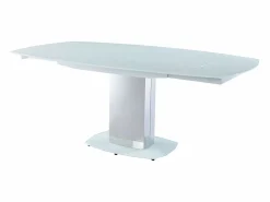 Hot Mesa extensible TALICIA - Cristal templado y metal - Mesa Extensible|Mesa De Comedor