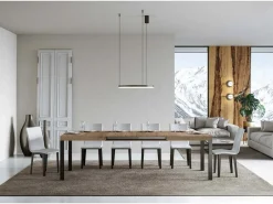 Online Mesa extensible 140/400x90 cm Everyday roble natural patas antracita Mesa Extensible