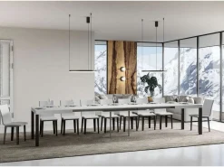 Sale ITAMOBY Mesa extensible 140/400x90 cm Everyday fresno patas antracita Blanco