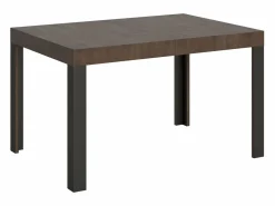 ITAMOBY Mesa extensible 80x140/224 cm Linea Nogal estructura Antracita