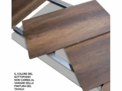 Discount Mesa extensible 180/440x90 cm Volantis nogal patas antracita Mesa Extensible