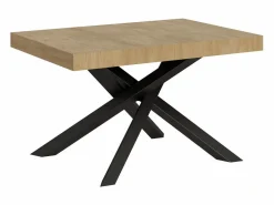 ITAMOBY Mesa extensible 130/390x90 cm Volantis roble natural patas antracita