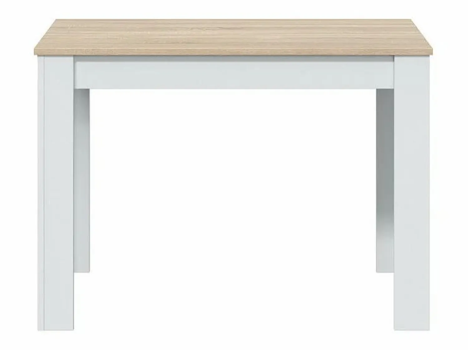New Loungitude Mesa Fija Cocina Cloe Auxiliar Roble/Blanco 78x109x67 cm Color natural claro / Blanco