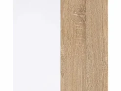 New Loungitude Mesa Fija Cocina Cloe Auxiliar Roble/Blanco 78x109x67 cm Color natural claro / Blanco