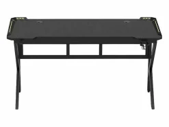 Mesa gamer LED de carbono con soporte para auriculares y bebidas 120x60 Sportbot LED 120 -