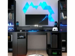 Best Mesa Gamer c/ LED 87x152x62 cm Mesa Gaming