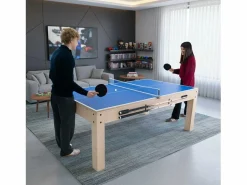 Hot Mesa Multijuego 7 en 1 Billar Ping Pong Air Hockey Ajedrez con Accesorios Ping Pong