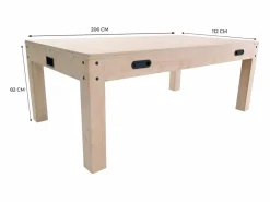 Monstershop Mesa Multijuego 7 en 1 Billar Ping Pong Air Hockey Ajedrez con Accesorios