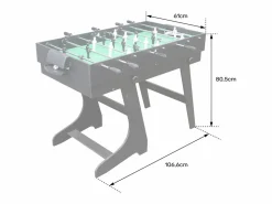 Sale Happy Garden Mesa multijuegos 4 en 1 para niños - Futbolín, Billar, Ping-pong, Air-hockey Negro