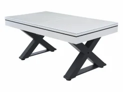 New Mesa multi-juegos de madera blanca para ping-pong y billar TEXAS Billar