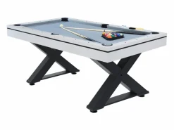 New Mesa multi-juegos de madera blanca para ping-pong y billar TEXAS Billar
