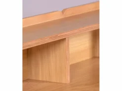 Nest Dream Mesa nórdica de escritorio en madera maciza de roble - Oakland - Roble Americano Color natural oscuro
