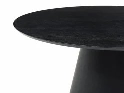 Vente-unique Mesa redonda para 4 comensales chapada en fresno - - ANTALIZA Negro