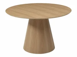 Online Vente-unique Mesa redonda para 4 personas chapada en roble - Natural claro - ANTALIZA Color natural claro