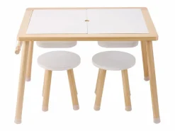 Hot Mesa Sensorial SucceBuy, Juego de Mesa y Silla Sensorial para Niños con 2 Contenedores Mueble De Bebé