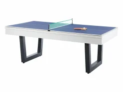Online Mesa transformable Billar y Ping-pong, color blanco y negro, L213,4, MELIAN Billar