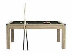 Outlet Vente-unique Mesa transformable en billar y ping-pong, , Ancho 182 x Prof. 102 x Alt. 80 cm, HENK Color natural claro