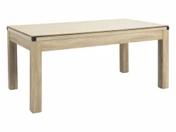 Outlet Vente-unique Mesa transformable en billar y ping-pong, , Ancho 182 x Prof. 102 x Alt. 80 cm, HENK Color natural claro