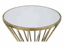 Mesa VKH591, Oro, 35x35x70 cm, Kendra Home Dorado
