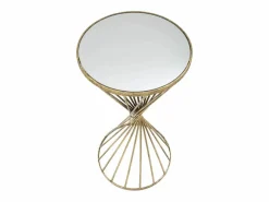 Mesa VKH591, Oro, 35x35x70 cm, Kendra Home Dorado