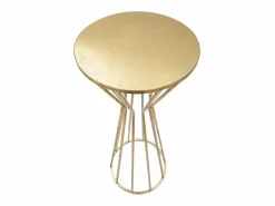 Discount Mesa VKH580, Oro, 38x38x100 cm, Kendra Home Dorado