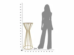 Discount Mesa VKH580, Oro, 38x38x100 cm, Kendra Home Dorado