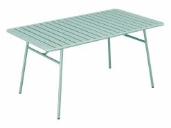 MYLIA Mesa y sillas de jardín de metal mesa y 8 sillas apilables - MIRMANDE de