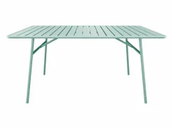 MYLIA Mesa y sillas de jardín de metal mesa y 8 sillas apilables - MIRMANDE de