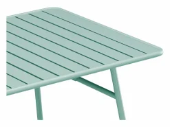 MYLIA Mesa y sillas de jardín de metal mesa y 8 sillas apilables - MIRMANDE de