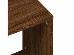 New Clicnbuy Mesas de centro apilables 2 piezas madera ingeniería roble marrón Marru00f3n