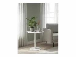 Sale Mesita Auxiliar Salón, Metálica, Diseño Escandinavo, Funcional – - 51*49*38 cm – SKANDY Mesa Auxiliar
