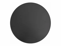 New Mesita de centro MDF negra Ø35 cm Mesa Auxiliar