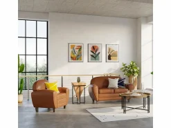 Rendez-Vous Déco Mesita de madera de acacia y metal - Shanghai