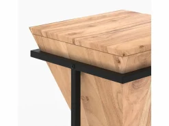 Rendez-Vous Déco Mesita de madera de acacia y metal - Shanghai