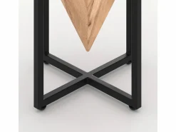 Rendez-Vous Déco Mesita de madera de acacia y metal - Shanghai