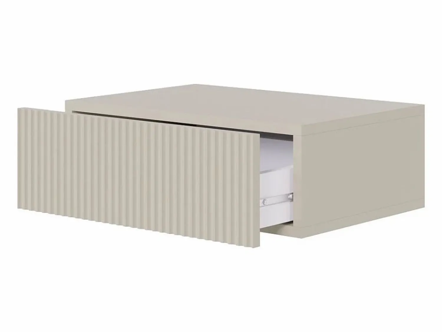 Best Mesita de noche - 50 cm - suspendida - gris-beige - VELDIO Mesita De Noche