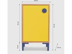 Outlet Mesita de Noche 1 estante de MDF COLOR STORIES Muebles Niño