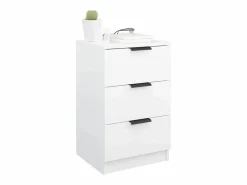 Discount Mesita de noche blanca 40x36x65 cm Mesita De Noche