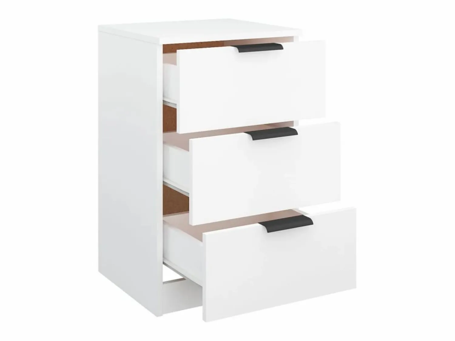 Discount Mesita de noche blanca 40x36x65 cm Mesita De Noche