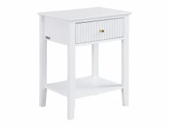 Discount Mesita de noche con 1 cajón y 1 estante en MDF - - NARIVA Mesita De Noche