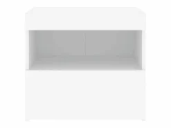 Clicnbuy Mesita de noche con luces LED 50x40x45 cm